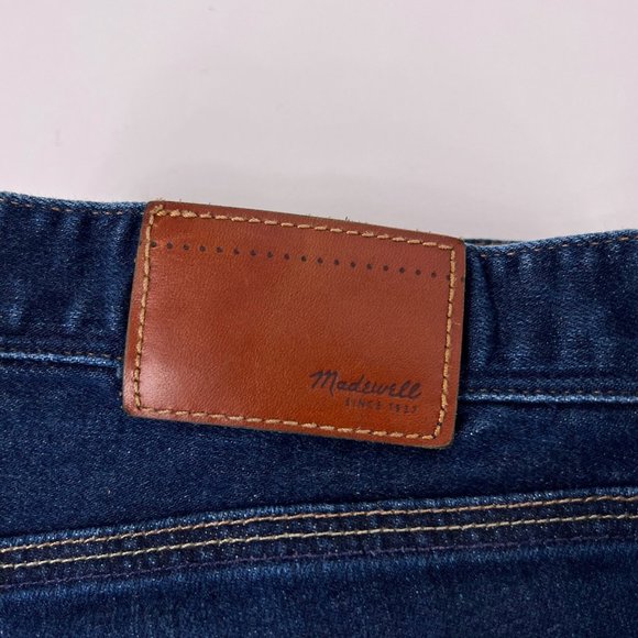 Madewell Rail Straight Low Rise Dark Blue Stretch Denim Jeans Womens Sz 24 x 34 - Picture 9 of 12